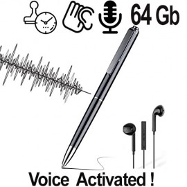 Kugelschreiber HD SPY-Recorder, 64GB, Voice-Activated