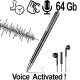 Kugelschreiber HD SPY-Recorder, 64GB, Voice-Activated, Abhören via Recorder