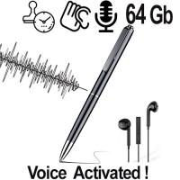 Kugelschreiber HD SPY-Recorder, 64GB, Voice-Activated, Abhören via Recorder